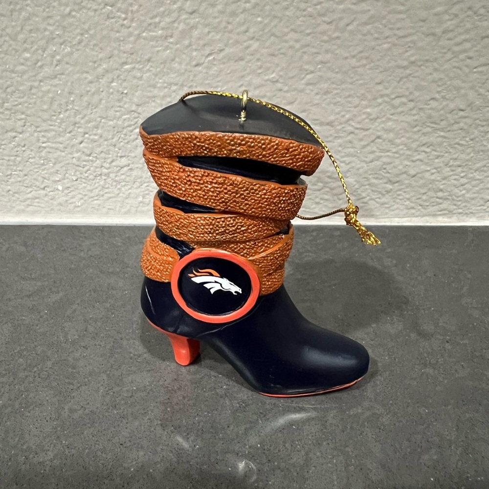 Denver Broncos Boot Ornament